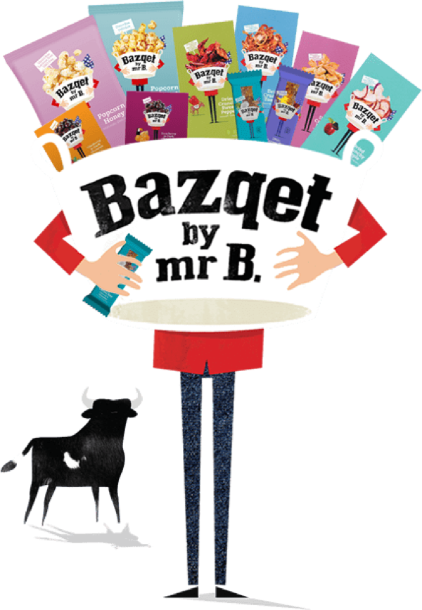 Bazqet mr B. met verschillende producten