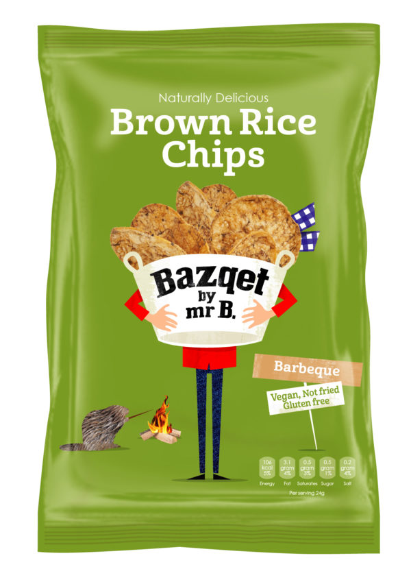 Bazqet Brown Rice Chips Barbeque Vegan